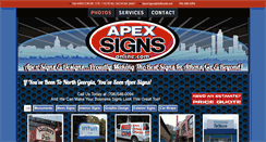 Desktop Screenshot of apexsignsonline.com