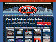 Tablet Screenshot of apexsignsonline.com